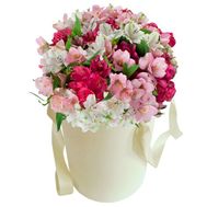 Alstroemeria in a hat box