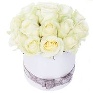 Nice box with white roses