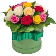 A small box with roses