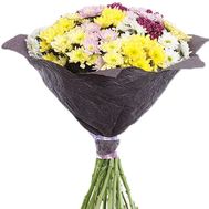 Bouquet of 25 multi-colored chrysanthemums