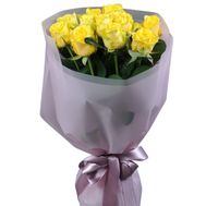 Bouquet of 11 yellow roses