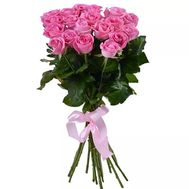 Bouquet of 19 pink roses