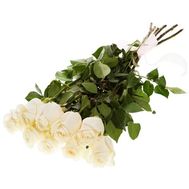 Bouquet of 9 white roses