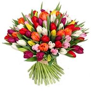 Bouquet of flowers from 101 tulips