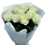 Bouquet of 13 white roses