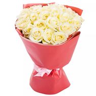 Bouquet of 23 white roses