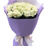 Bouquet of 25 white roses