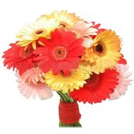 Bouquet of flowers of 19 different gerberas