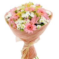 Bouquet of 7 gerberas, 8 chrysanthemums and 4 alstroemerias