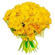 Bouquet of 11 yellow chrysanthemums