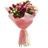 Bouquet of 9 bush roses