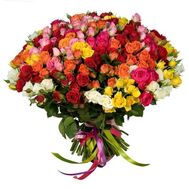 Bouquet of 101 bush roses