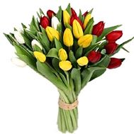 Bouquet of flowers from 29 tulips