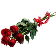 Bouquet of 5 red roses