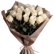Bouquet of 17 white roses
