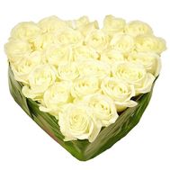 27 white roses