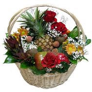 Fruit and flower basket