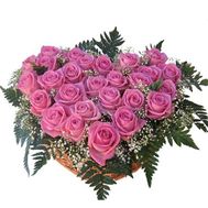 27 pink roses