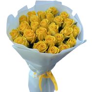 Bouquet of flowers of 25 yellow roses