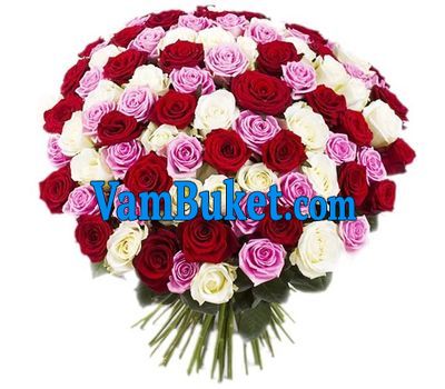 Large bouquet of 101 roses
