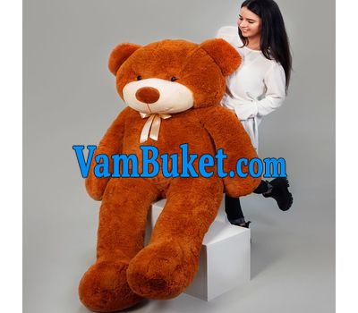 Huge white teddy bear two meters