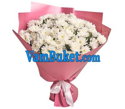 Bouquet of 19 white chrysanthemums
