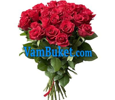 Bouquet of 25 meter high import roses