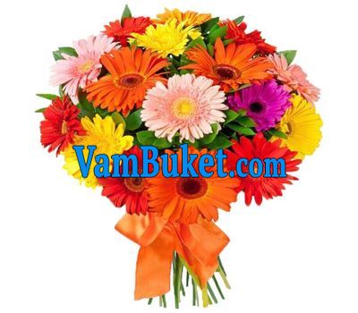 Bouquet of flowers from 31 different gerberas