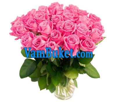 Bouquet of 35 pink roses