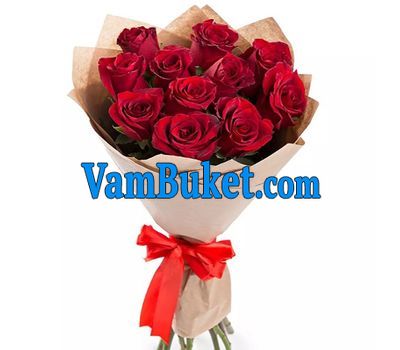 Bouquet of 11 red roses