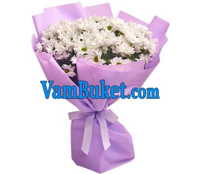 Bouquet of flowers from 11 chamomile chrysanthemums