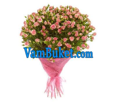 Bouquet of 25 bush roses