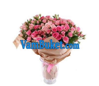 Bouquet of 35 bush roses