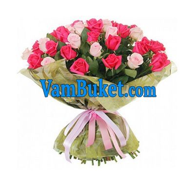 Bouquet of 51 multi-colored roses