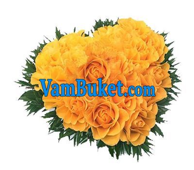 17 yellow roses