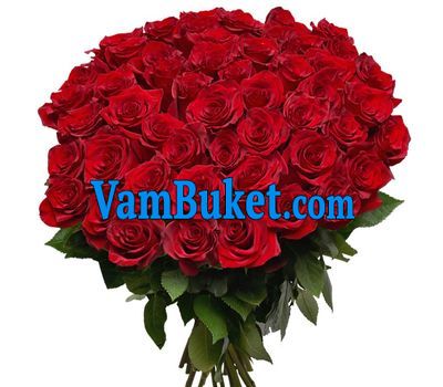 Bouquet of 45 red roses