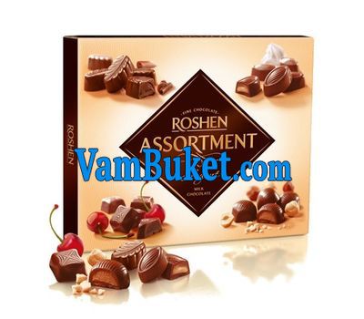Цукерки Асорті Roshen молочний шоколад