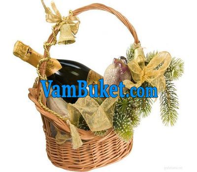 Champagne basket for New Year''s Eve