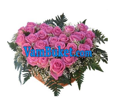 27 pink roses